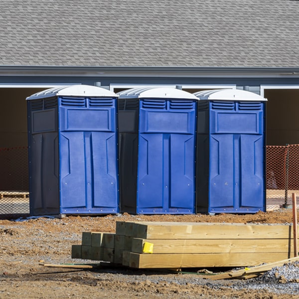 how can i report damages or issues with the portable restrooms during my rental period in Falman TX